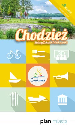 Chodzież - Plan Miasta z Mapą Okolicy