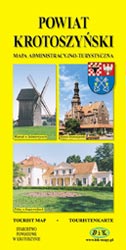 Powiat Krotoszyński Mapa Administracyjno-Turystyczna