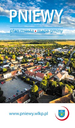 Pniewy - plan miasta z mapą gminy