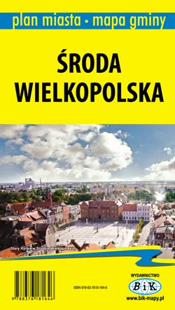 Środa Wielkopolska - plan miasta z mapą gminy